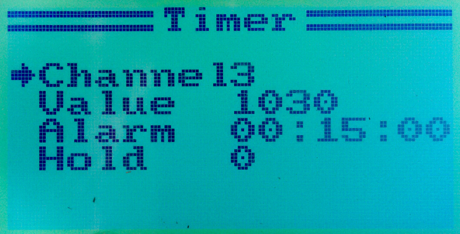 Timer Menu